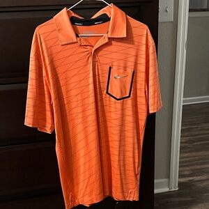 Nike Men's Bright Orange Polo with Pocket